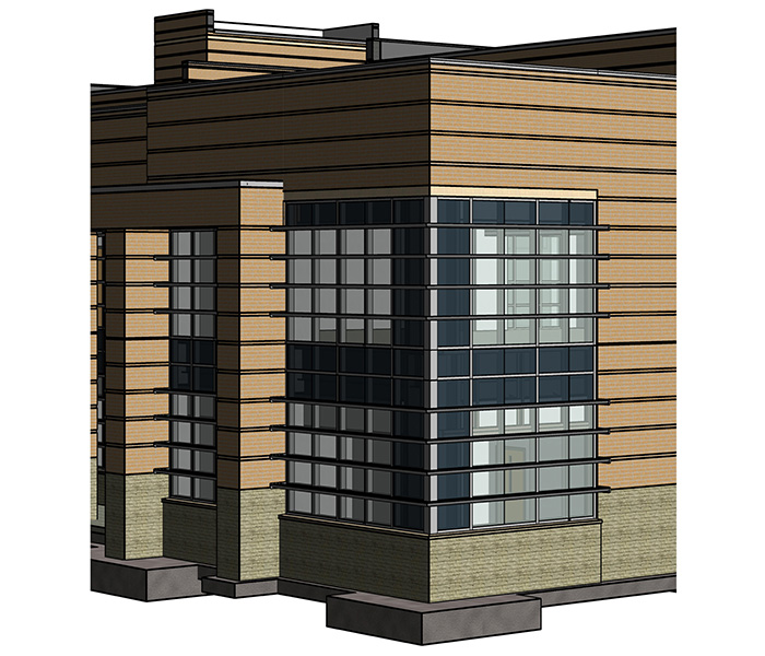 Façade Curtain Wall BIM Detailing Services